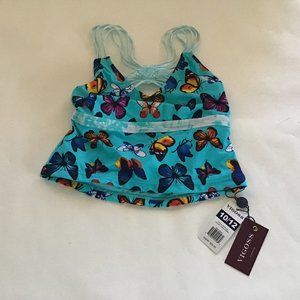 Girls Vigoss halter top/baiting suit top size 10/12 NWT